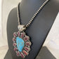 Navajo Purple Spiny Oyster & Turquoise Pendant Necklace | Sterling Silver | Authentic Native American Handmade | 01117