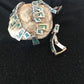 Navajo Old Pawn Sterling Silver Necklace Bracelet Set | Chip Inlay Turquoise | Authentic Native American Jewelry | 11857