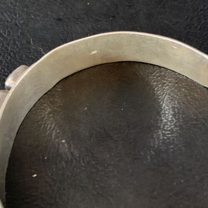 Navajo Purple Sugilite Row Cuff Bracelet | Sterling Silver | Authentic Native American Handmade | 14211