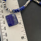 Native American Navajo Blue Lapis Pendant Necklace | Sterling Silver | Authentic Handmade | 11671