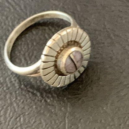Native American Women's Navajo Purple Sugilite Inlay Ring | Sz 7 | 11188