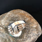 Navajo Blue Pilot Mountain Turquoise Ring | Sterling Silver | Sz 9 | Authentic Native American Handmade | 8242