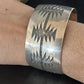 Native American Sterling Silver Navajo Stamped Cuff Bracelet | Handmade | 14589