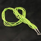 Native American Green Gaspeite Tube Heishi Necklace | 5 Strand | Sterling Silver | 19" | 10258