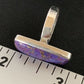 Adjustable Navajo Purple Mojave Turquoise Ring | Sterling Silver | Sz 8 | Authentic Native American Handmade | 11601
