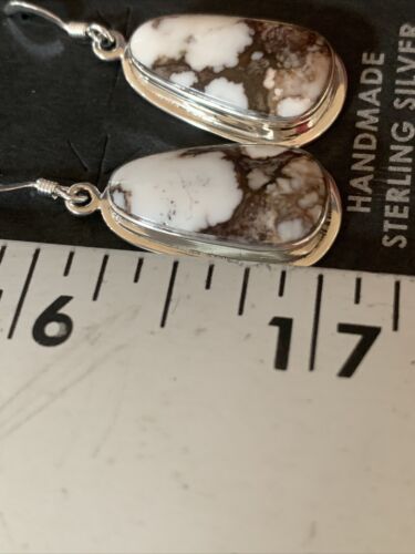 Native American Women's Wild Horse Earrings | Sterling Silver | Navajo Handmade | 14085