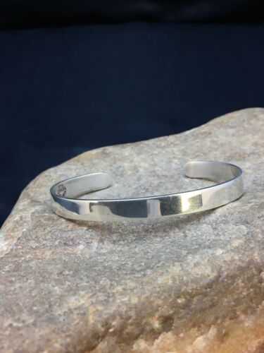 Native American Handmade Band Bracelet | Navajo Sterling Silver | 8934