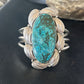 Southwestern Sterling Silver Blue Turquoise Cuff Bracelet | Authentic Native American Handmade | 14324