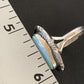 Navajo Blue Dry Creek Turquoise Ring | Sterling Silver | Sz 7.5 | Authentic Native American Handmade | 11642