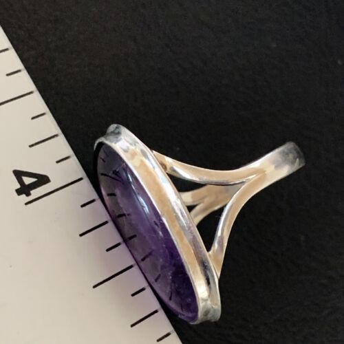 Southwestern Purple Amethyst Ring | Sterling Silver | Sz 9 | 12944