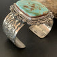Native American Men's Navajo Royston Turquoise Cuff Bracelet | Sterling Silver | 1414