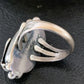 Native American Indian Design Black Onyx Ring | Sterling Silver | Sz 6.5 | 10796