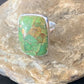 Adjustable Navajo Green Mojave Turquoise Ring | Sterling Silver | Sz 8 | Authentic Native American Handmade | 11785