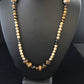 Women's Graduated Tigers Eye & Picture Jasper Necklace | Sterling Silver | Authentic Native American | 21"
