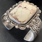 Navajo Wild Horse Turquoise Cuff Bracelet | Sterling Silver | Authentic Native American Handmade | 1418