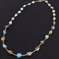 Liquid Silver Heishi Turquoise Bead Necklace | 20" | Authentic Native American Handmade | 1091