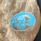 Navajo Blue Turquoise Adjustable Ring | Sterling Silver | Sz 8.5 | Authentic Native American Handmade | 14036