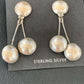 Native American Old Pawn Dangle Earrings | Sterling Silver | 1.5" | 12983