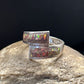 Native American Navajo Red Opal Inlay Ring | Sterling Silver | Sz 14.5 | 14584