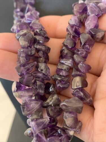 Navajo Purple Amethyst Liquid Heishi Necklace Pendant | Sterling Silver Tubes | Authentic Native American Handmade | 869