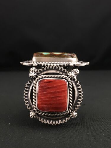 Navajo Spiny Royston Turquoise Bracelet | Sterling Silver | Authentic Native American Handmade | 1129 - Masha USA