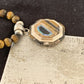 Navajo Tiger's Eye & Spiny Oyster Necklace | Sterling Silver Pearls | 20" | Inlay | Authentic Native American Handmade | 1459