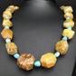 Native American Turquoise Nugget Necklace | Navajo Sterling Silver | 19" | 3657