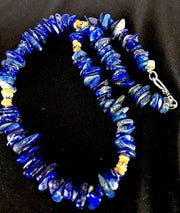 Navajo Lapis Lazuli Spiny Oyster Necklace | Sterling Silver | Native American Handmade | 21"