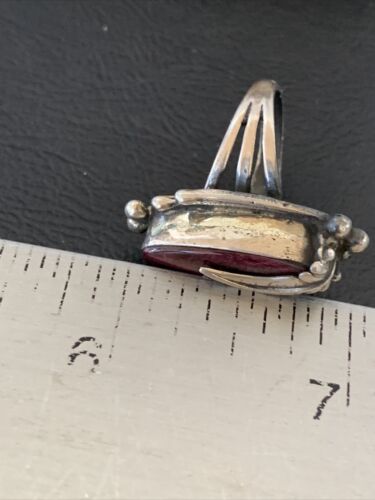 Navajo Purple Spiny Oyster Ring | Sterling Silver | Sz 6 | Authentic Native American Handmade | 3476