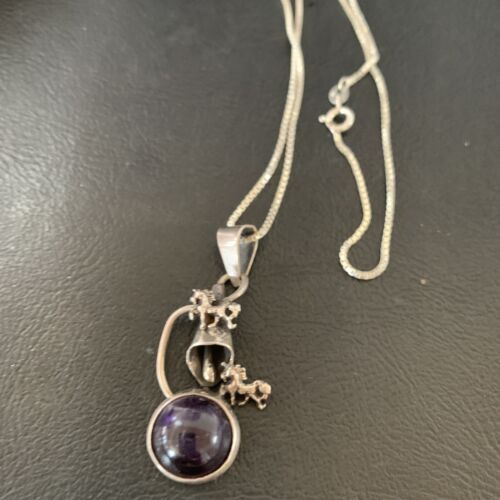 Navajo Black Onyx Inlay Pendant | Sterling Silver | Authentic Native American Handmade | 12934