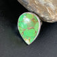 Navajo Green Mojave Turquoise Ring | Sterling Silver | Sz 7 | Authentic Native American Handmade | 11796