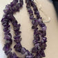 Navajo Purple Amethyst Liquid Heishi Necklace Pendant | Sterling Silver Tubes | Authentic Native American Handmade | 869