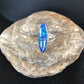 Native American Navajo Blue Opal Inlay Ring | Sterling Silver | Sz 4.5 | 8383