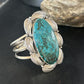 Southwestern Sterling Silver Blue Turquoise Cuff Bracelet | Authentic Native American Handmade | 14324
