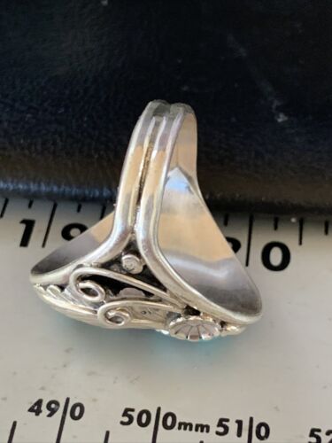 Navajo Kingman Turquoise Multi-Stone Ring | Authentic Native American Sterling Silver | Sz 10 | 14173