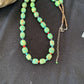 Navajo Blue Turquoise & Agate Necklace | Sterling Silver | 19" | Authentic Native American Handmade | 4499