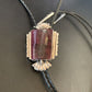 Southwestern Men's Bolo Tie | Purple Spiny Oyster | Sterling Silver | Navajo | 12964