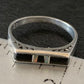 Navajo Black Onyx Opal Inlay Ring | Sz 7 | Authentic Native American Handmade | 11143