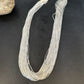 Liquid Heishi Necklace | 50 Strands Sterling Silver | 28" Silver Tubes | Authentic Native American Handmade | 14707