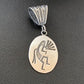 Hopi Kokopelli Stamped Pendant | Sterling Silver | Authentic Native American Handmade | 02031
