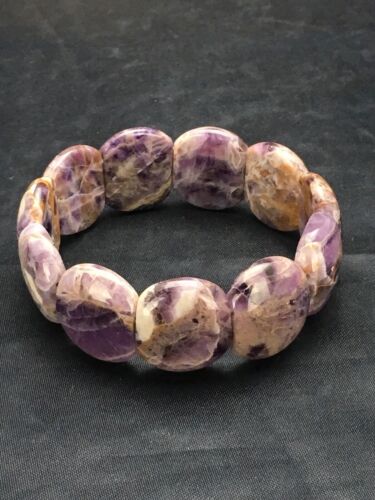Native American Purple Charoite Stretch Bracelet | Elastic | 7.25" Adjustable | 3016