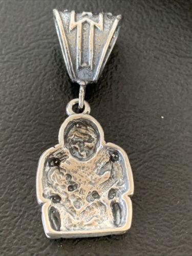 Native American Navajo Storyteller Pendant | Sterling Silver | Authentic Handmade | 2033 - Masha USA
