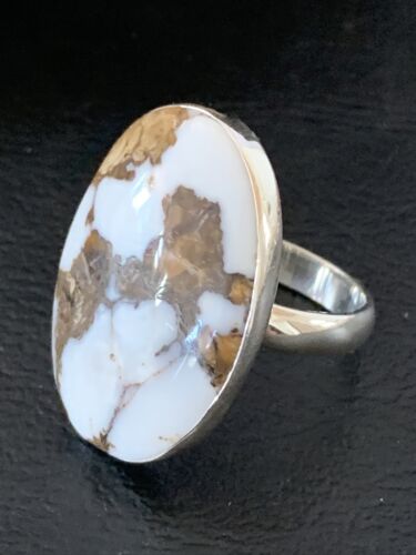Navajo Wild Horse Turquoise Ring | Sz 8.5 | Sterling Silver | Authentic Native American Handmade | 10492