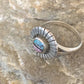 Southwestern Women's Navajo Blue Turquoise Pink Coral Inlay Ring | Sz 7 | 11168