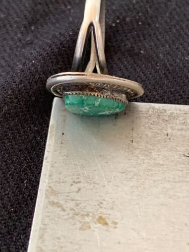 Native American Turquoise Navajo Old Pawn Ring | Sterling Silver | Sz 8.75 | 4714