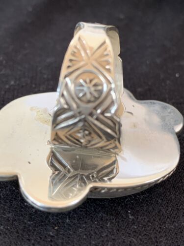 Native American Navajo Blue Turquoise Ring | Sterling Silver | Sz 11 | 128 - Masha USA