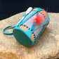 Handmade Miniature Leather Drum Car Charm | 2" Mirror Dangler | 8928