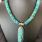 Navajo Pearls Spiderweb Beads Turquoise Necklace Pendant | Sterling Silver | Authentic Native American | Graduated | 22" | 10222