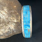 Native American Women's Blue Sleeping Beauty Turquoise Inlay Cuff Bracelet | Sterling Silver | 14321