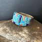 Multi-Color Blue Lapis Turquoise Inlay Ring | Sterling Silver | Sz 7 | 14459